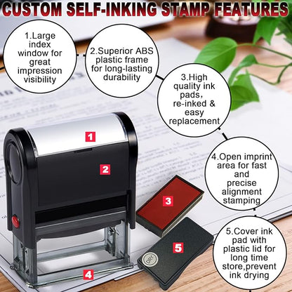 Draft Stamps Self Inking Office Draft Stamps Self-Inking Red Draft Stamp fot Office Supplies Rubber Business Stamps Drafting,Red(Draft)