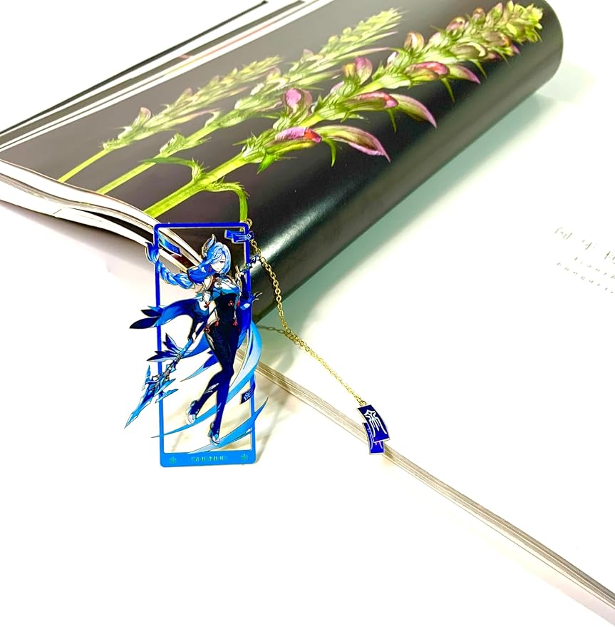 Metal Bookmarks - Genshin Impact Shenhe Bookmarks with 3D Display Box - Perfect Birthday Gifts for Book Lovers