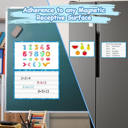 Giant Magnetic Dry Erase Handwriting Paper for Classroom Whiteboards – Reusable Writing Chart with Lined Paper Design, Perfect for Handwriting Practice, Homeschooling, and Teacher Essentials