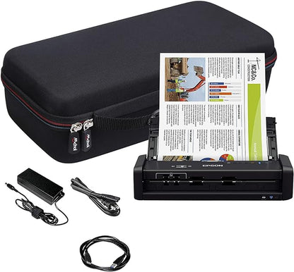 Mchoi Hard Portable Case Compatible with Epson Workforce ES-300W/ES-200/ES-300WR Wireless Color Portable Document Scanner