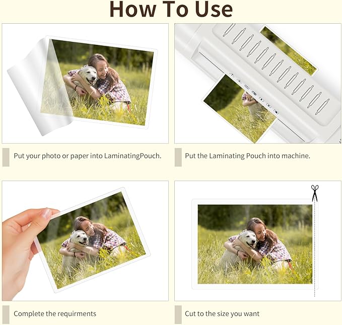 Index Card Laminating Pouches 3x5 File Card Laminating Pouches Lamination Pouches Recipe Card Laminating Pouches for Work Permits Pass Cards Student ID Cards (500, 3mil)