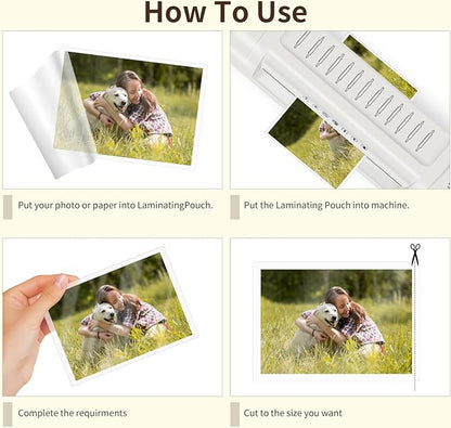 Index Card Laminating Pouches 3x5 File Card Laminating Pouches Lamination Pouches Recipe Card Laminating Pouches for Work Permits Pass Cards Student ID Cards (500, 3mil)