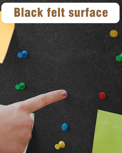 28"x26" Enclosed Bulletin Board, Lockable Weather-Resistant Aluminum Cork Noticeboard for School & Office, Silver Frame w/Black Flet