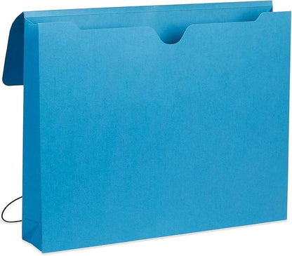 Blue Summit Accordion File Wallet with Flap and Cord Closure, Letter Size, 2” Expansion, Assorted Colors – 10 Pack