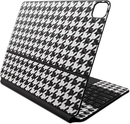 Carbon Fiber Skin Compatible with Apple Magic Keyboard for iPad Air 13-inch (M2) 2024 - Houndstooth - Premium 3M Vinyl Protective Wrap Decal Cover - Easy to Apply | Crafted in The USA by MightySkins