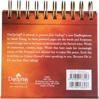 DaySpring - Sarah Young - Jesus Calling: Enjoying Peace in His Presence - An Inspriational DaySpring DayBrightener - Perpetual Calendar (75621)