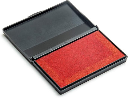 Ink Pad for Rubber Stamps, Stamp Pad for Clear Impression Stamping, Quality Felt Pad Black Ink, Red Ink, Blue Ink (Red, S (2 * 3.5))
