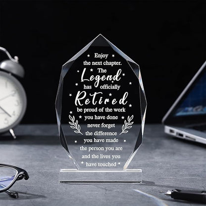 Chunful Happy Retirement Gifts for Men Women Never Understand the Difference You Made Keepsake and Paperweight Retirement Plaque Inspirational Gifts for Retired Teacher Nurse(Vintage Style)