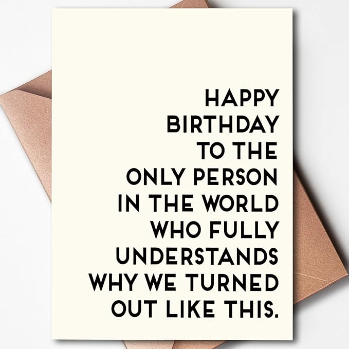 Brother Birthday Card, Sister Birthday Card, Funny Birthday Cards for Women, Birthday Card for Sister, Birthday Card for Brother, Funny Sister Birthday Card, Best Friend Birthday Card, Funny Brother Birthday Card