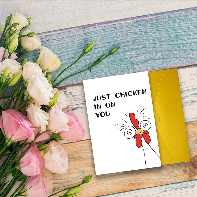 Funny Thinking of You Card for Women Men, Concern for Neighbors Card, Humor Miss You Gift for Husband Wife Boyfriend Girlfriend, Encouragement Card, Hilarious Get Well Card