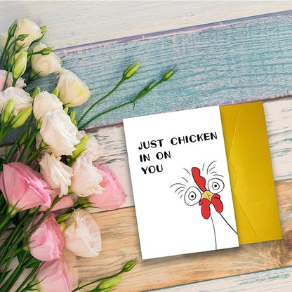 Funny Thinking of You Card for Women Men, Concern for Neighbors Card, Humor Miss You Gift for Husband Wife Boyfriend Girlfriend, Encouragement Card, Hilarious Get Well Card