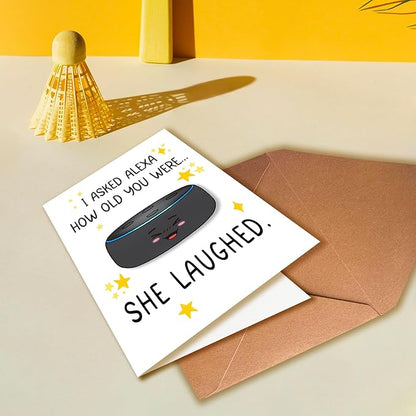 Funny Birthday Card for Old Men or Old Women, Suitable for Him And Her, Unique Birthday Gift for Dad, Mom, Husband, Wife, Grandpa, Grandma, Brother, Sister, Friends And Family.