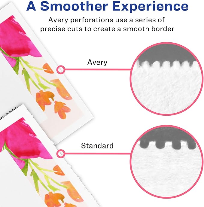 Avery Postcards with Rounded Corners and Sure Feed Technology, 3.5" x 5", Matte White, 100 Total, Laser/Inkjet Printable Cards (5625)