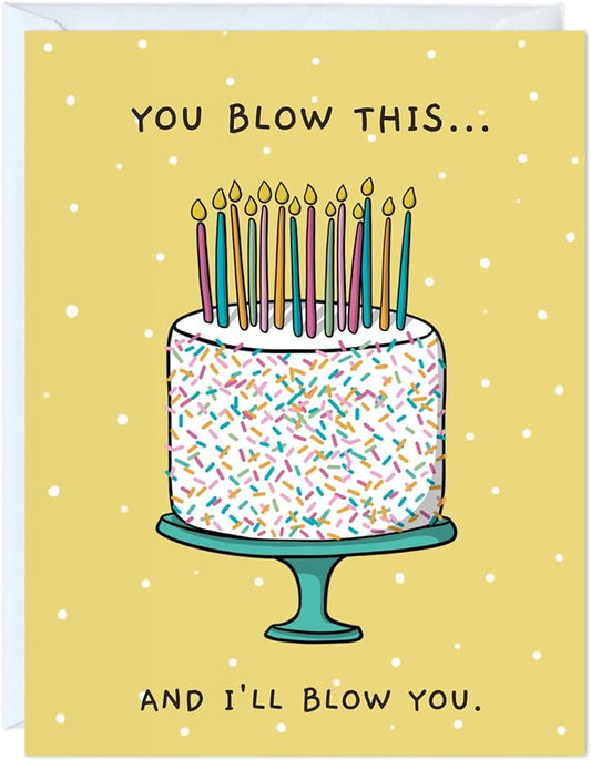 Funny Naughty Birthday Card/Dirty Card for 18th 16th 21st 30th 40th 50th 60th 65th Bday/For Boyfriend Husband Mom Dad Girlfriend Wife/Greeting Card