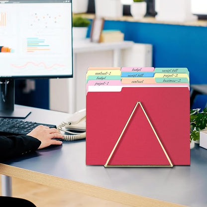 SUNEE File Folders Letter Size Green, 100 Pack Manilla Folders 8.5 x 11 1/3-Cut Tabs, Colored File Folders Office Home School for Documents Files Paper