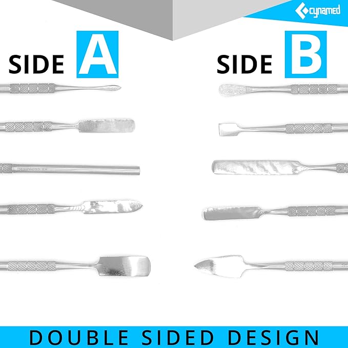 CYNAMED 5PC Spatula Wax & Clay Sculpting Tool Set