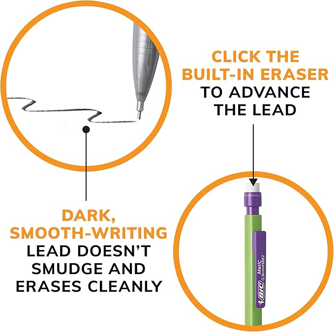 BIC Variety Pack, Assorted Sizes, 0.5mm, 0.7mm, 0.9mm, 60-Count, Refillable Design for Long-Lasting Use