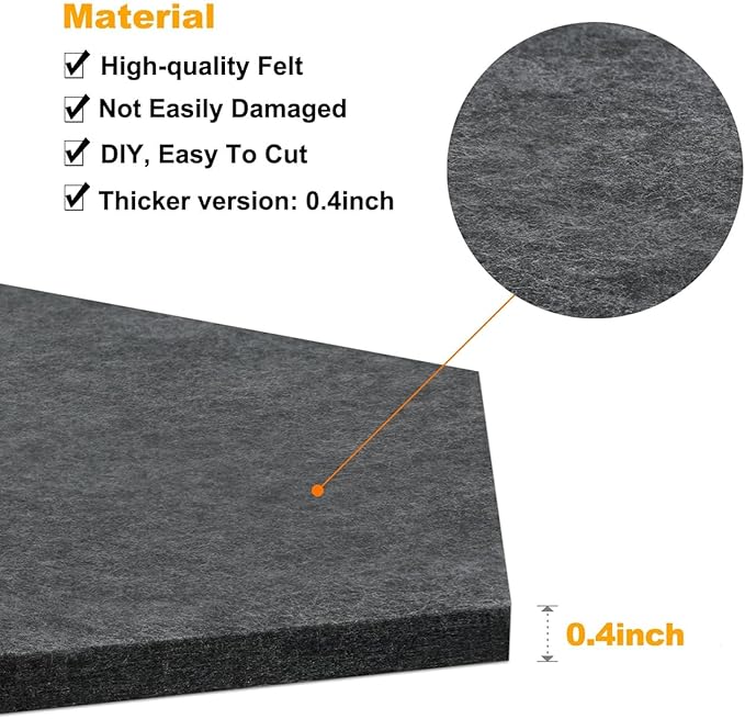 12" Large Bulletin Board with 30 Push Pins, Pack of 8 Hexagon Felt Pin Board Notice Boards for Home Office Kitchen, Felt Wall Tiles for Photos Memos (Green Yellow)