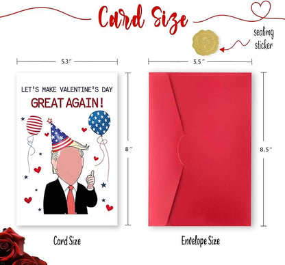 Happy Valentines Day Gifts for Him Her, Funny Valentines Day Card for Boyfriend Girlfriend, Romantic Valentine's Day Card Gifts for Women Men, Love Card