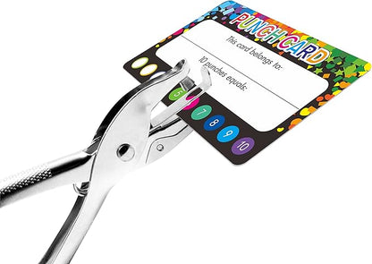 102 PCS Punch Cards, Incentive Reward Card Student Awards Loyalty Cards for Business, Classroom, Kids Behavior, Students, Teachers, 3.5” x 2”, 2 Styles