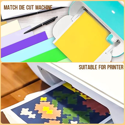 60 Sheets Colored Cardstock 8.5 x 11 Assorted 80 lb 20 Colors Solid Core Card Stock Printer Paper For Card Making Paper Crafting Printer