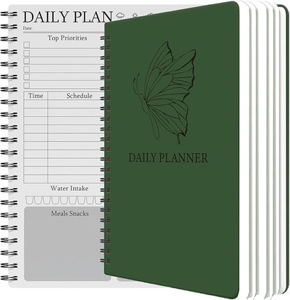 Day Planner Notebook - Undated Planner To Do List Notebook, Today Planner with Checklist, Daily To Do Planner to Increase Productivity, The Perfect Office Supplies For Man/Women (Dark Blue)