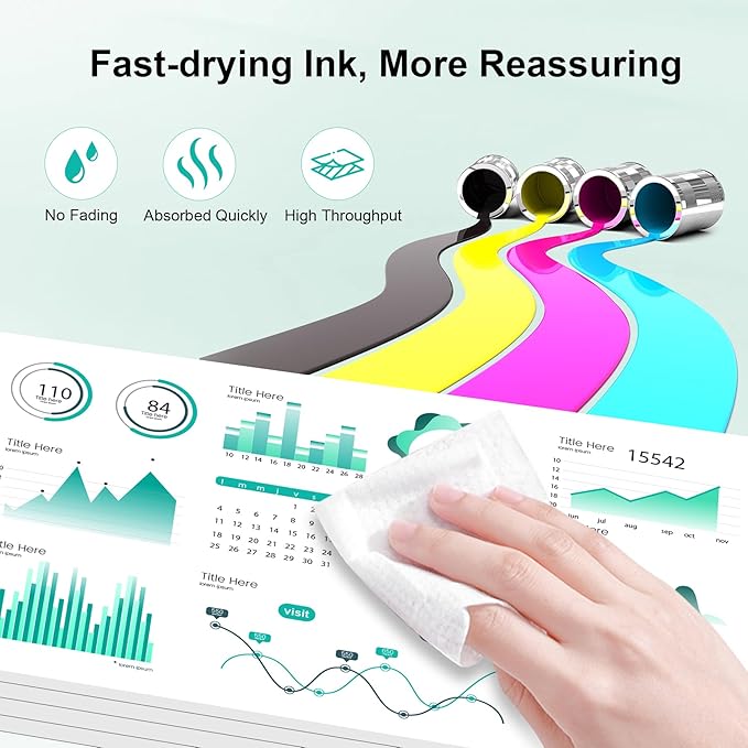 Remanufactured T902XL Ink Cartridge T902XL120 T902XL220 T902XL320 T902XL420 Ink Pack Compatible with Workforce WF-C5210 WF-C5290 WF-C5710 WF-C5790 (Black/Magenta/Cyan/Yellow, 4-Pack)