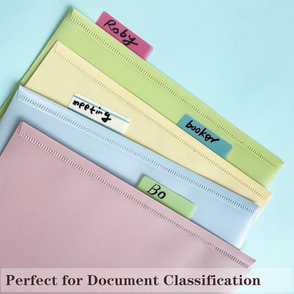 ELII 500 PCS Book Tabs 2 Inch Sticky Index Tabs, Colored Page Markers Repositionable Tags Reading Tabs Self Adhesive Tape Flags for Books, Binders, Notebook and File Folders