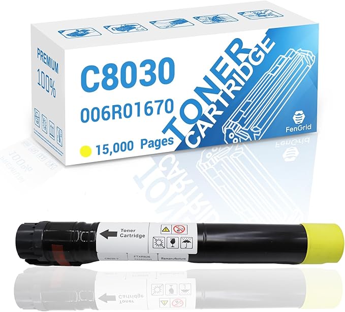 AltaLink C8030 Yellow Toner Cartridge 006R01700 Replacement for Xerox AltaLink C8030 C8035 C8045 C8055 C8070 ( Yellow, 15,000 Pages )
