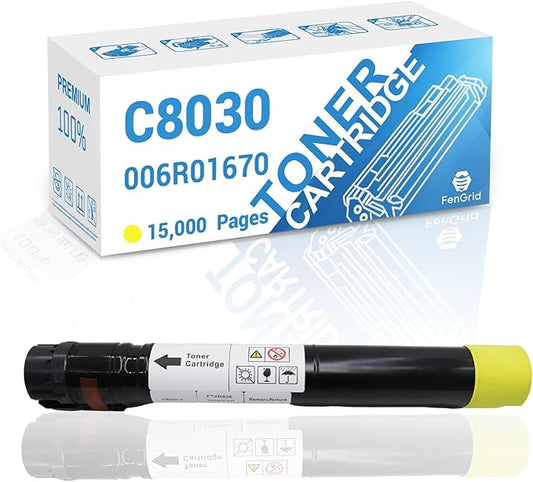 AltaLink C8030 Yellow Toner Cartridge 006R01700 Replacement for Xerox AltaLink C8030 C8035 C8045 C8055 C8070 ( Yellow, 15,000 Pages )