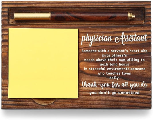 Physician Assistant Sticky Notepad Holder, Thank You Gifts for Physician Assistant, Appreciation Gifts for PA School Nurse Week Gift Sticky Note Pad Holder TZP25