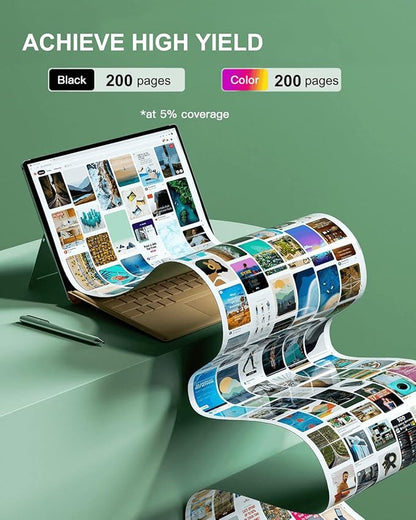 LC401 Black Ink Cartridge Replacement for LC401BK LC401 LC401XL to Work with Brother MFC-J1010DW, MFC-J1012DW and MFC-J1170DW Printers, 2 Pack