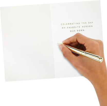 Hallmark Signature Birthday Card for Women (Favorite Person)
