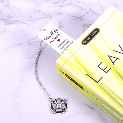 Farewell Gifts for Coworkers, Going Away Gifts for Coworkers Women Bookmark, Coworker Leaving Gifts for Women, Goodbye Gifts for Coworkers, Retirement Gift for Woman Men, Christmas Gifts for Coworkers