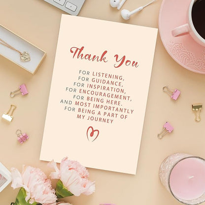 Thank You Card for Men Women, Thank You Cards for Friend Teacher, Appreciation Card Gift for Doctor Coworker Boss