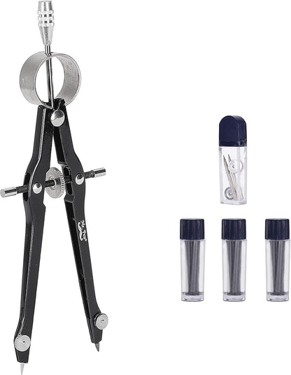 Mr. Pen- Professional Compass with Lock, Black, Compass for Geometry, Drafting Compass, Precision Compass Math, Geometry Compass, Compass Drawing, Compass with Wheel, Metal Compass Geometry