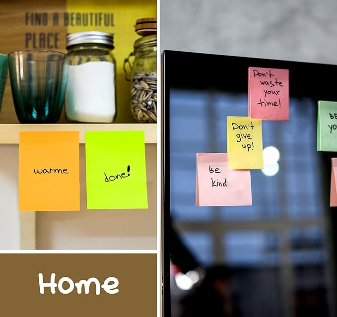 1.5 x 2 in Mini Sticky Notes,1200 Sheets Small Sticky Pads Clean Removal, 12 Pads Bright Multi Colors Self-Stick Pads,100 Sheet/Pad Colorful Stickies Notes Pads Ideal for Office,Home,School,Meeting