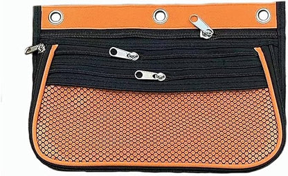 Charles Leonard Expandable 3-Pocket Binder Pencil Pouch, Expands to 2.25", 10.25" W x 7.25" H x 2.5" D, Assorted Colors, 24 Per Pack (76365-ST)