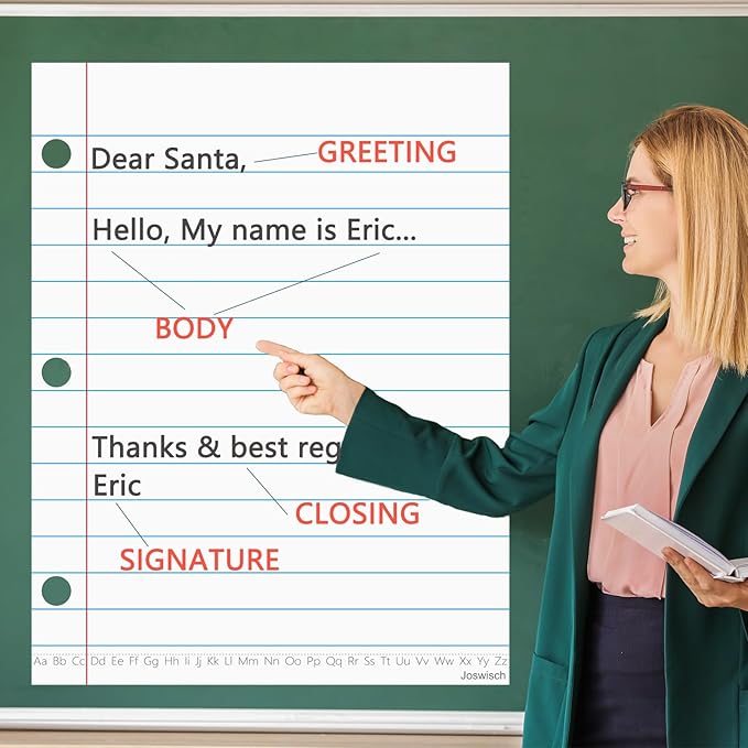Dry Erase Giant Sized Magnetic Notebook Paper, Handwriting Lined Paper for Classroom Whiteboard Accessories, Dry Erase Notebook Teaching Aids, Homeschool Teaching Supplies 17" x 22"