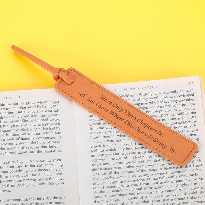 Leather Bookmark 3 Year Anniversary Wedding Gifts for Women Men for Him Her 3rd Anniversary Gifts for Husband Wife, 3rd Anniversary Gifts Christmas Valentines Birthday Gifts