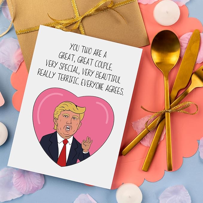 Funny Wedding Card for Friend, Wedding Gift, Humor Bridal Groom Shower Card, Wedding Congratulations Card, Engagement Card for Couple, Wedding Congrats Card for Bride Groom