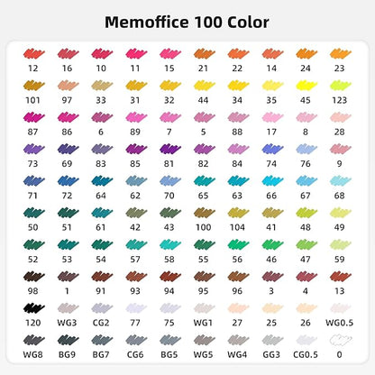 100 Colors Dual Tip Artist Alcohol Markers Set with Carrying Case - Perfect for Coloring, Drawing, Sketching, Card Making and Illustration - Perfect for Adults and Kids