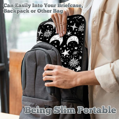 Universal Tablet Laptop Sleeve Case 10 inch, Moons Stars Slim Carrying Case Durable Handbag Travel Laptop Bag for 7 to 10-inch Laptops/Notebook/Kids Tablet/ipad/eBook Readers