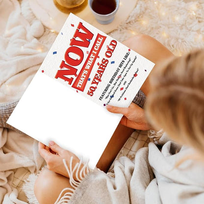 Funny 50th Birthday Card for Women Men, Birthday Gift for Men,50th Birthday Gifts for Him Her,Happy 50th Birthday Card for Men,50 Year Old Gifts,50th Birthday Gift Ideas