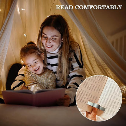 Thumb Book Page Holder Gifts for Book Lovers, Ultralight Metal Book Reading Holders Accessories with 5 Assorted Size Silicone Rings for Keep Book Open Women Reader Bookish Teachers Spreader Bookmark