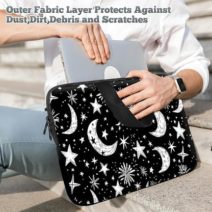Universal Tablet Laptop Sleeve Case 10 inch, Moons Stars Slim Carrying Case Durable Handbag Travel Laptop Bag for 7 to 10-inch Laptops/Notebook/Kids Tablet/ipad/eBook Readers