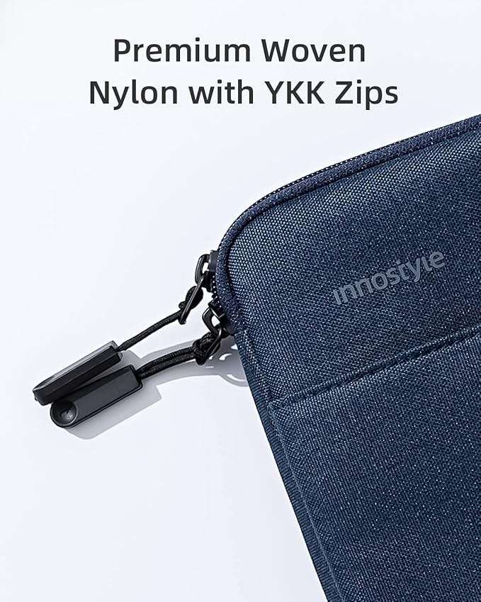 Protective 14 Inch Laptop Sleeve for 14 MacBook Air/Pro, 14 HP Dell Lenovo Asus Notebook - Shockproof, Water-Resistant with Accessory Pocket (Blue, 14 inch)