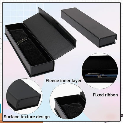 42 Pcs Pen Gift Boxes Empty Black Ballpoint Pen Gift Box with Cushion Pen Jewelry Display Box Empty Present Collection Cases for Birthday Souvenir Business Gifting Office Supplies