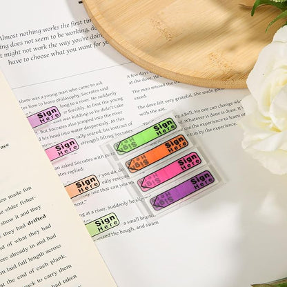 600pcs Stickers(6 Pack) Sign Here Labels, Sign Here Flags Sticky Notes Initial Tabs with Dispenser Arrow Labels Easy to Post for Office School Notary Books(Light green 1)