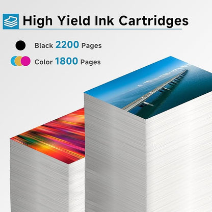 952XL Ink Cartridges Remanufactured Replacement for HP 952 XL hp952 Combo 4 Pack for Officejet Pro 8710 7740 8720 8702 8210 7720 8715 8730 8740 8216 Printer Black Color